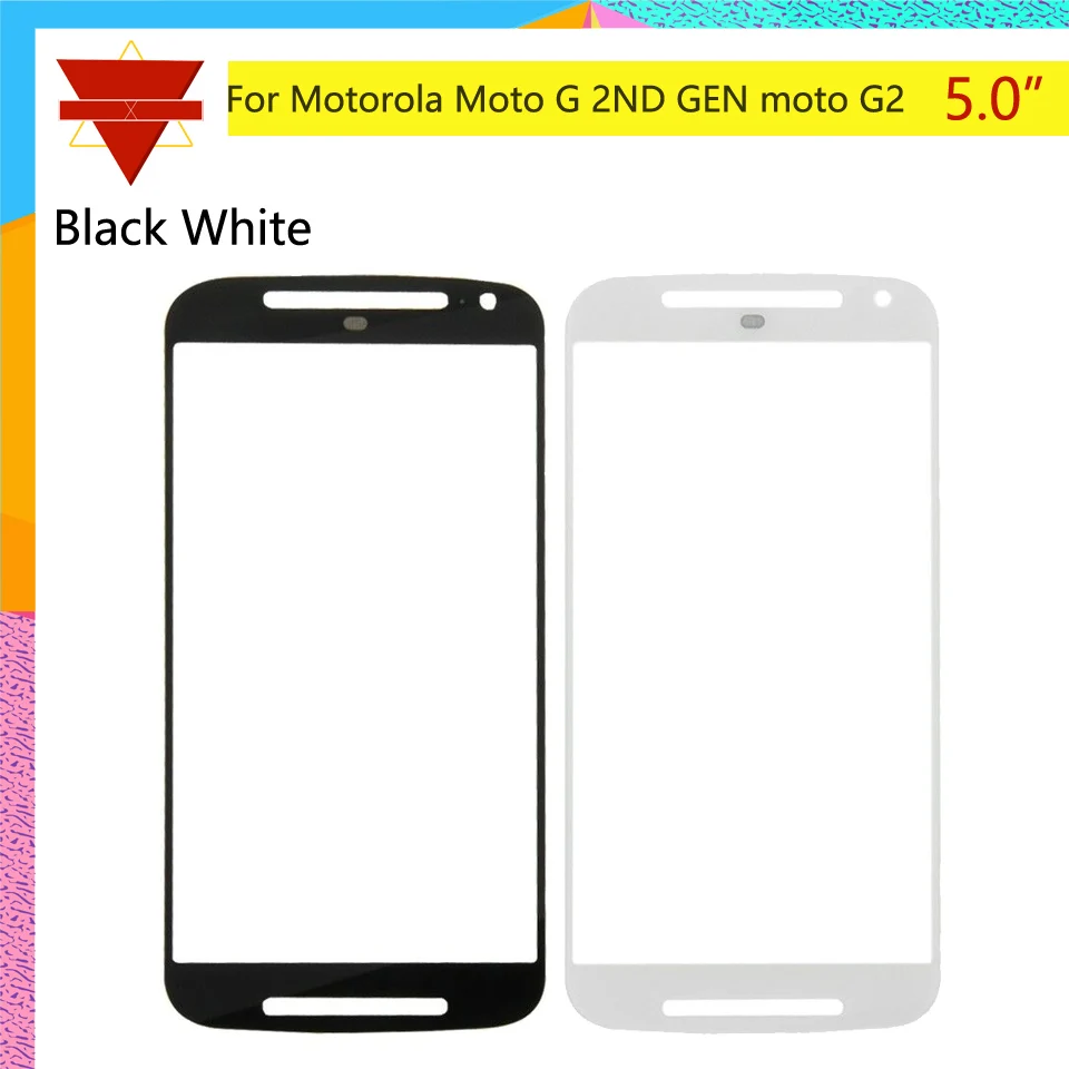 10 шт ЖК объектив для Motorola Moto G 2ND GEN XT1063 XT1068 XT106 G2 передний внешний экран стеклянный
