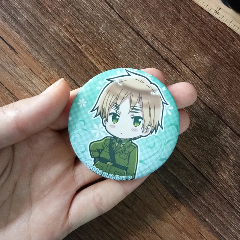 4 шт./компл. 58 мм значок с аниме Axis Powers Hetalia Италия Япония Китай брошь Divisa jelveny
