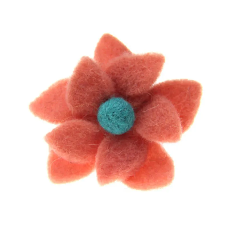 Новое поступление 10 шт. ручная работа шерсть войлок цветок ремесло кнопка патч