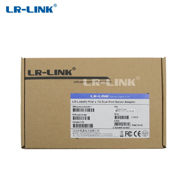LR LINK 9222PT двойной Порты и разъёмы Gigabit Ethernet Lan сетевая карта 10/100/100Mb PCI Express сетевой