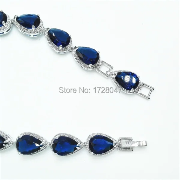 Хит продаж браслет и Монтана с родиевым покрытием кристаллами в форме капли воды