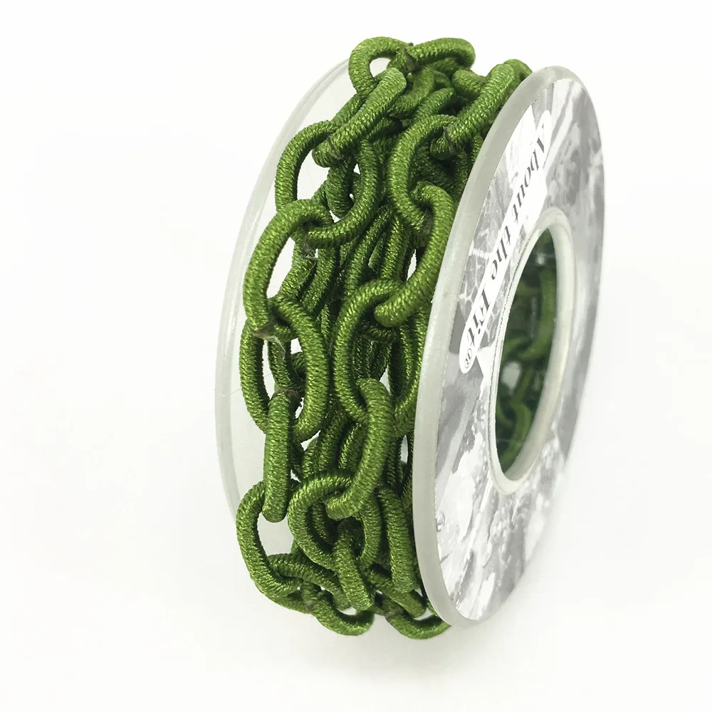 Green 1TC Плетеные нейлоновые цепочки, аксессуары для плетения, аксессуары для плетения, для изготовления украшений, для женщин, ручная работа - Цвет: Green 1TC