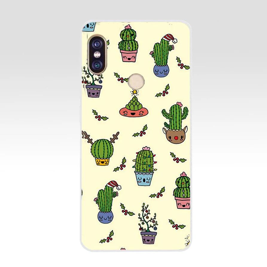 41AQ Cactus Soft Silicone Tpu Cover phone Case for xiaomi redmi 6 pro note 5 plus 4 4x mi 8 | Мобильные телефоны и