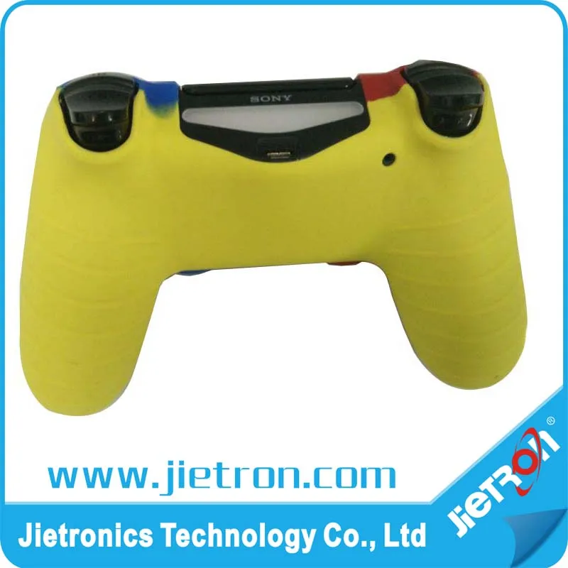 2019 новый дизайн смешанных цветов силиконовый чехол для PS4 контроллера с фабрики