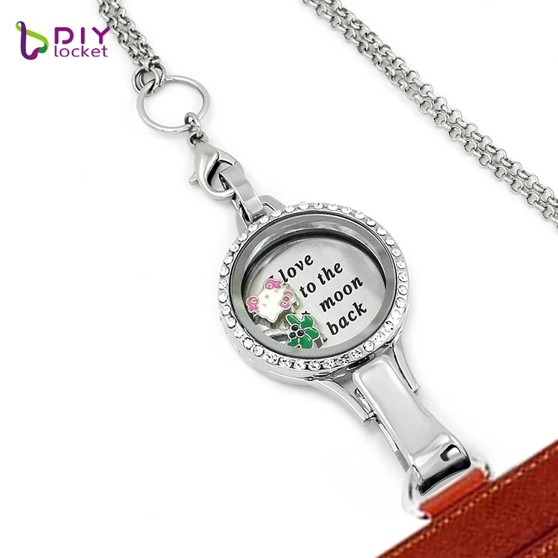 Модный DIY locket разразразы магнитные Стеклянные Плавающие Подвески lanyard|lanyard