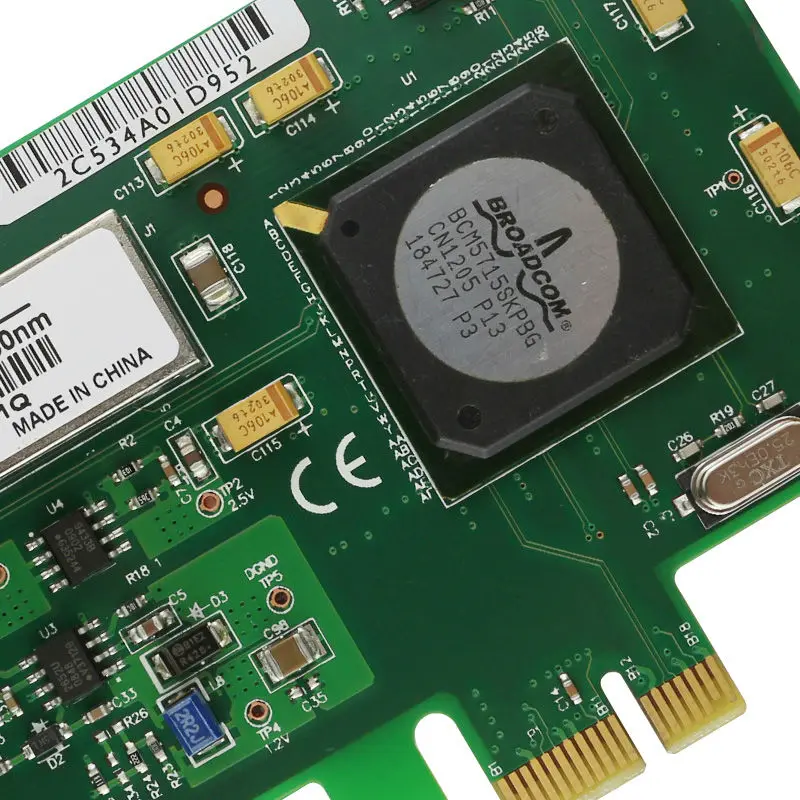 Winyao WY5715F PCI-E X1 1000 Мбит/с волокно Gig Ethernet сетевой адаптер 1 г 850nm LC оптический модуль