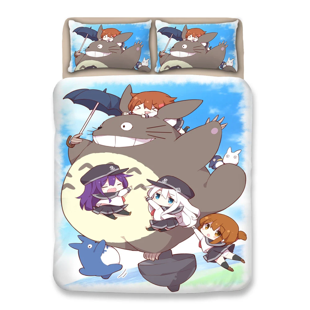 Комплект постельного белья Тоторо для детей комплект красочного пододеяльника и