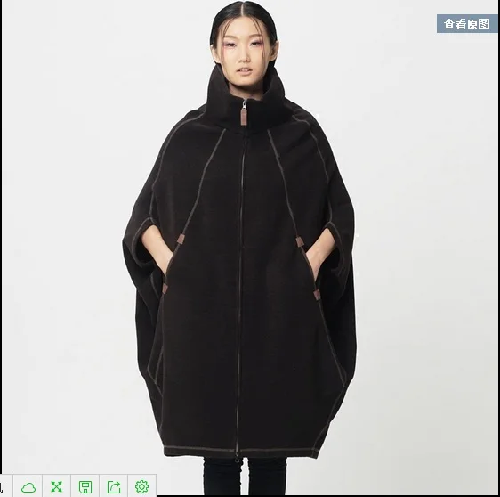 Распродажа --- 2015 оригинальный дизайн новинка женское двухстороннее пальто-кокон