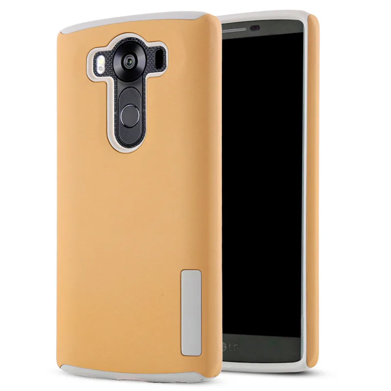 Edwo новый телефон case pc + tpu 2 в 1 hybrid combo for lg zero/lg v10 screen protection silicine антидетонационных