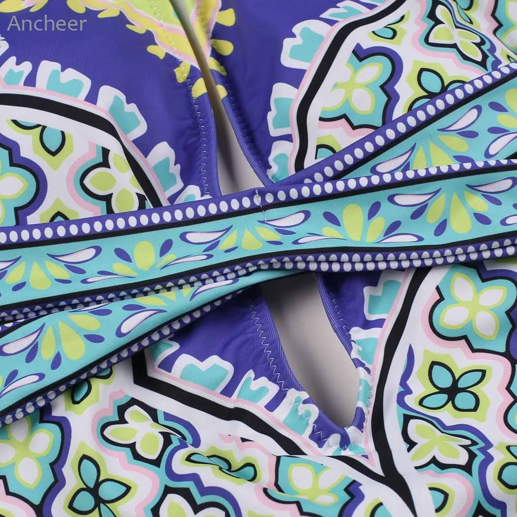 2017 брендовый Летний Новый сексуальный женский купальник с принтом крест накрест