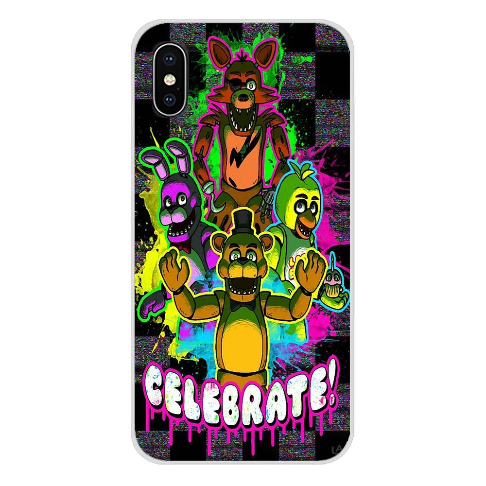 Силиконовый чехол накладка для Samsung Galaxy A5 A6S A7 A8 A9S Star J4 J6 J7 J8 Prime Plus 2018 Five Nights At Freddy