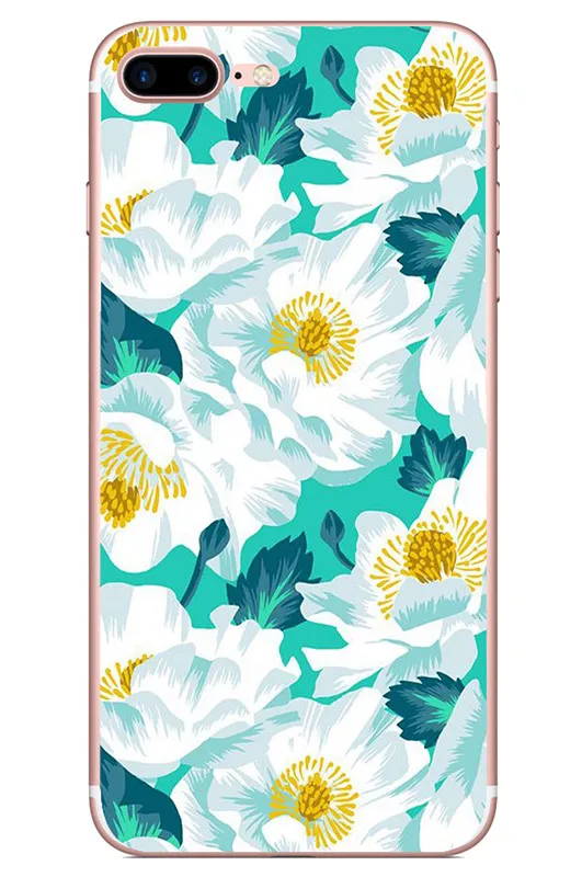 Telefon мягкий скраб чехол для iphone 6s plus винтажный фруктовый узор дворца цветы