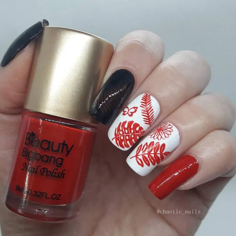 BEAUTYBIGBANG 6*12 см Прямоугольный для нейл арта шаблон штамповочных плит квадратный