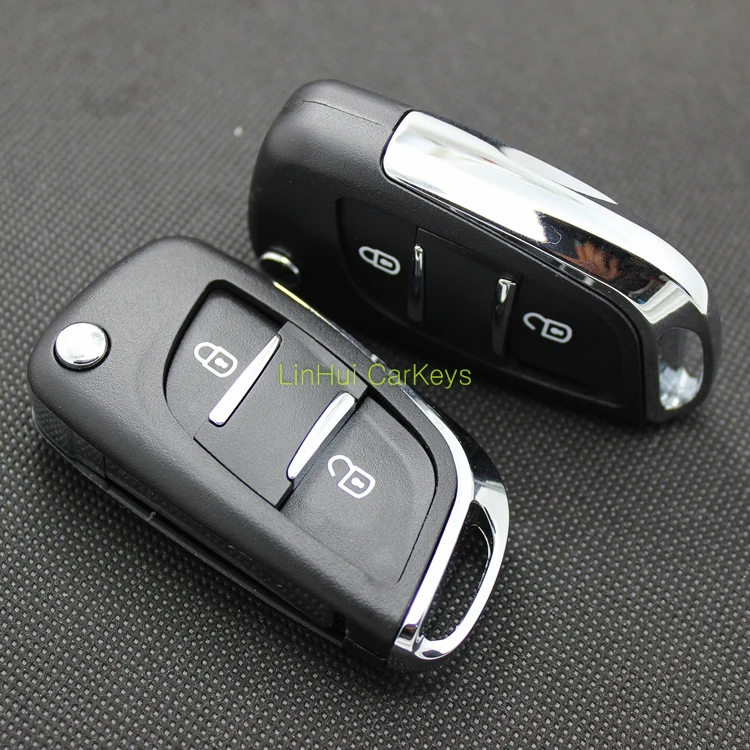 PINECONE for PEUGEOT 307 308 408 Car Styling Key Shell 2 Buttons Uncut Blank Brass Blade Modified&ampReplace ABS 1PC | Автомобили и