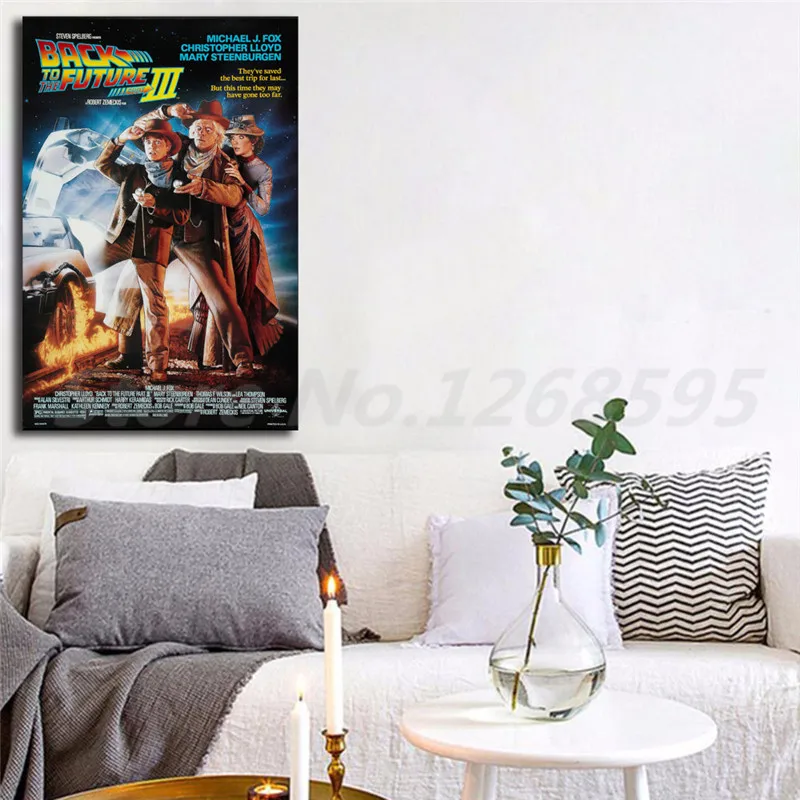 Back To The Future Part III Movie Wall Art Canvas Posters Prints Painting Pictures For Living Room Home Decor Drop Shipper | Дом и сад