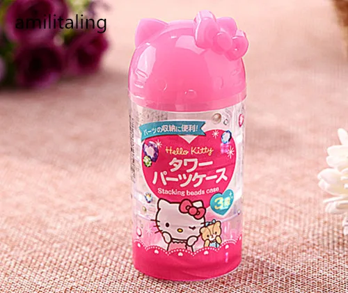 Чехол для макияжа Hello Kitty дорожный ухода за кожей лосьона пустой с 3 интервалами