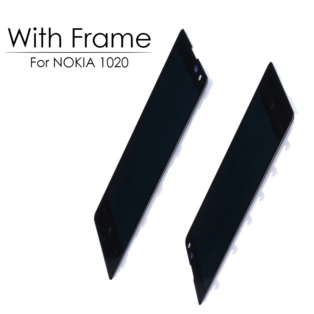 4," Super AMOLED для NOKIA Lumia 1020 ЖК-дисплей сенсорный экран с рамкой дигитайзер ЖК-дисплей Замена мобильного телефона ремонт