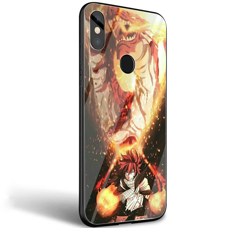 Gerleek стеклянный чехол с хвостом феи для Xiaomi Mi 8 Lite 9 A1 A2 Redmi Note 5 6 7 Pro 6A 4X pocophone