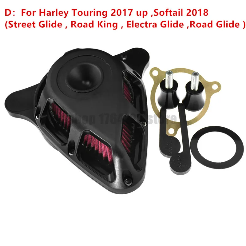 with logo Motorcycle Air Inflow Intake Filter For Harley Sportser XL 883 1200 04-19 Touring Street Road Glide 08-18 Dyna FXDLS Softail - Цвет: with logo