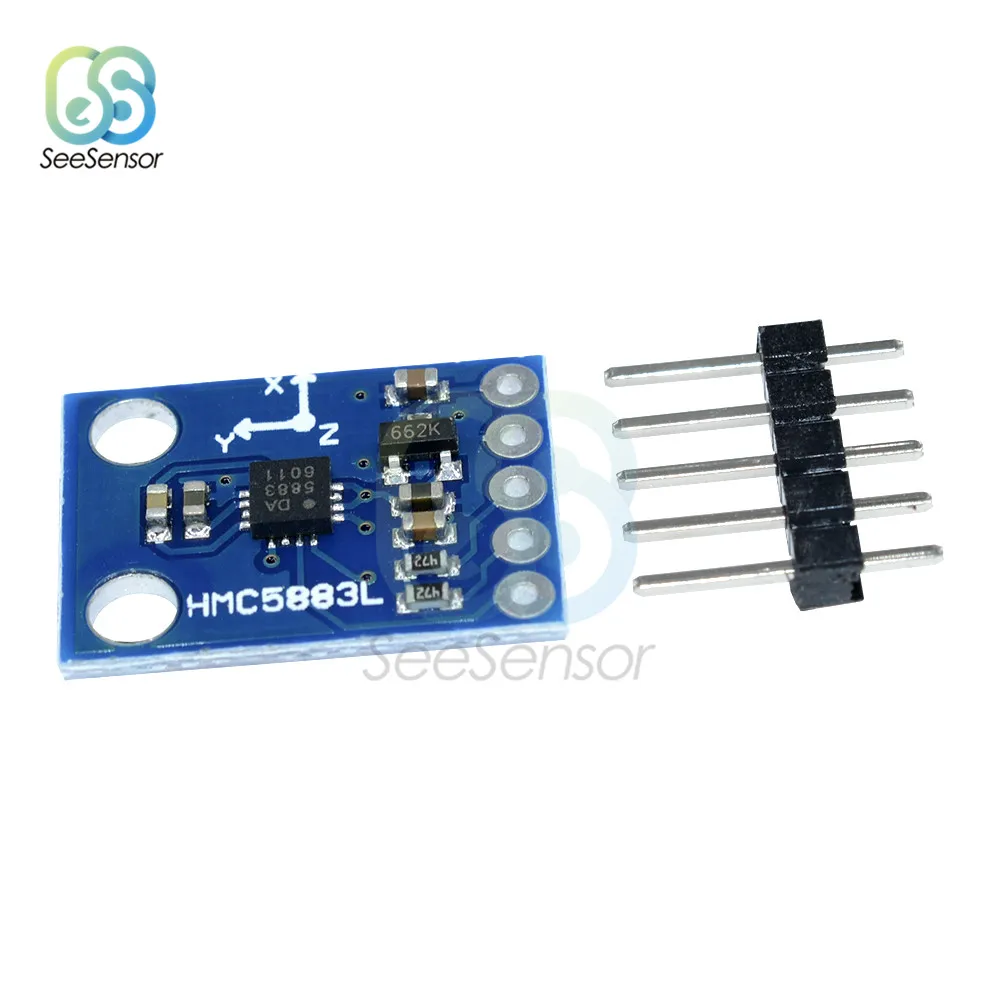 3 осевой магнитометр HMC5883 В 5 трехосевой компас сенсорный модуль для Arduino|Детали и