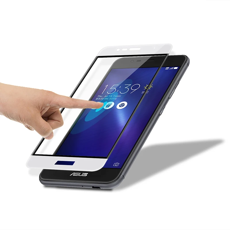 Color Tempered Glass Full Cover Screen Protector For Asus Zenfone 3 ZE520KL Max ZC520TL 4 Laser Live ZB501KL ZC553KL ZE552KL