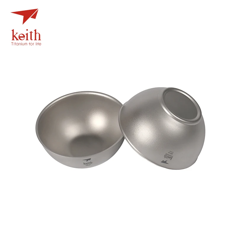 Набор чаш Keith Titanium 250 мл сверхлегкие походные портативные дорожные столовые