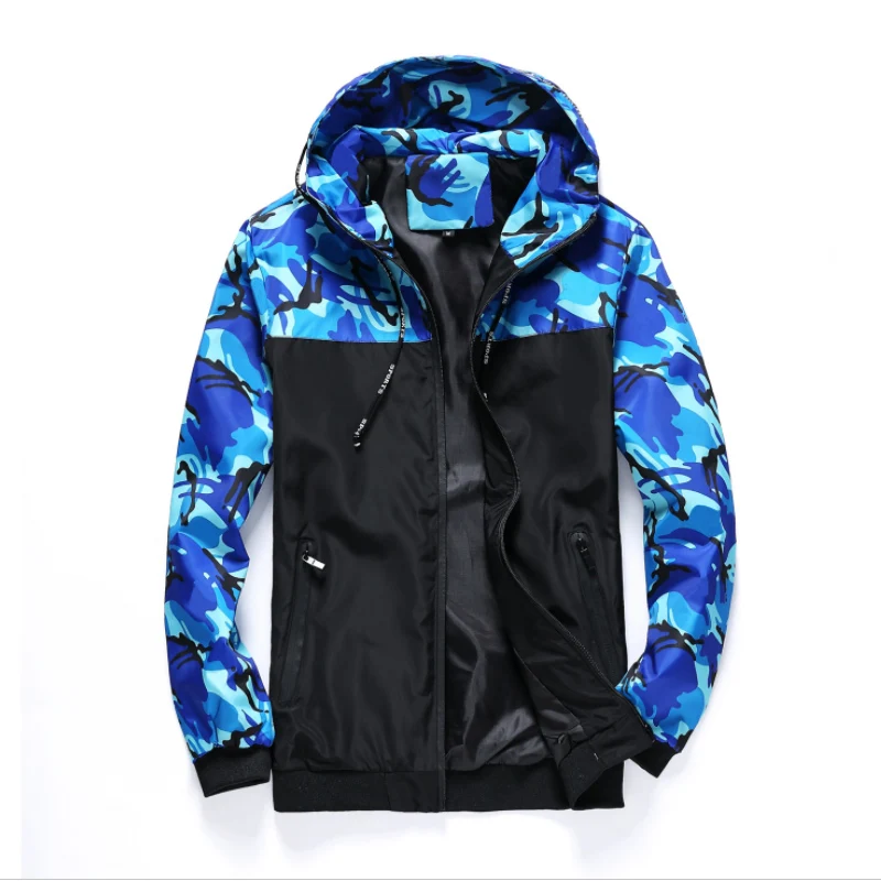 Мужская повседневная камуфляжная куртка с капюшоном водонепроницаемая одежда