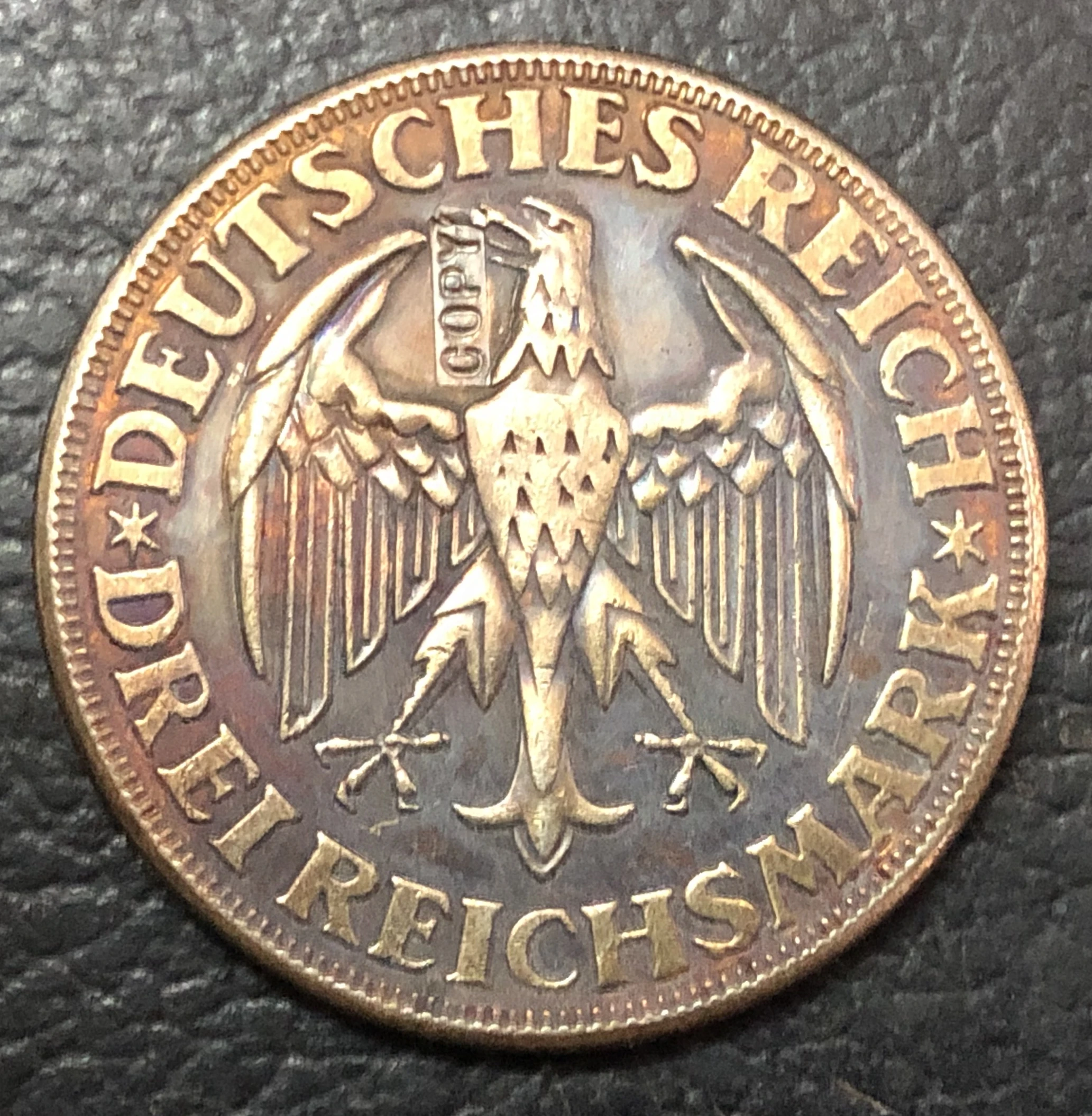 1928 Германия 3 Reichsmark Dinkelsbuhl|Безвалютные монеты| |