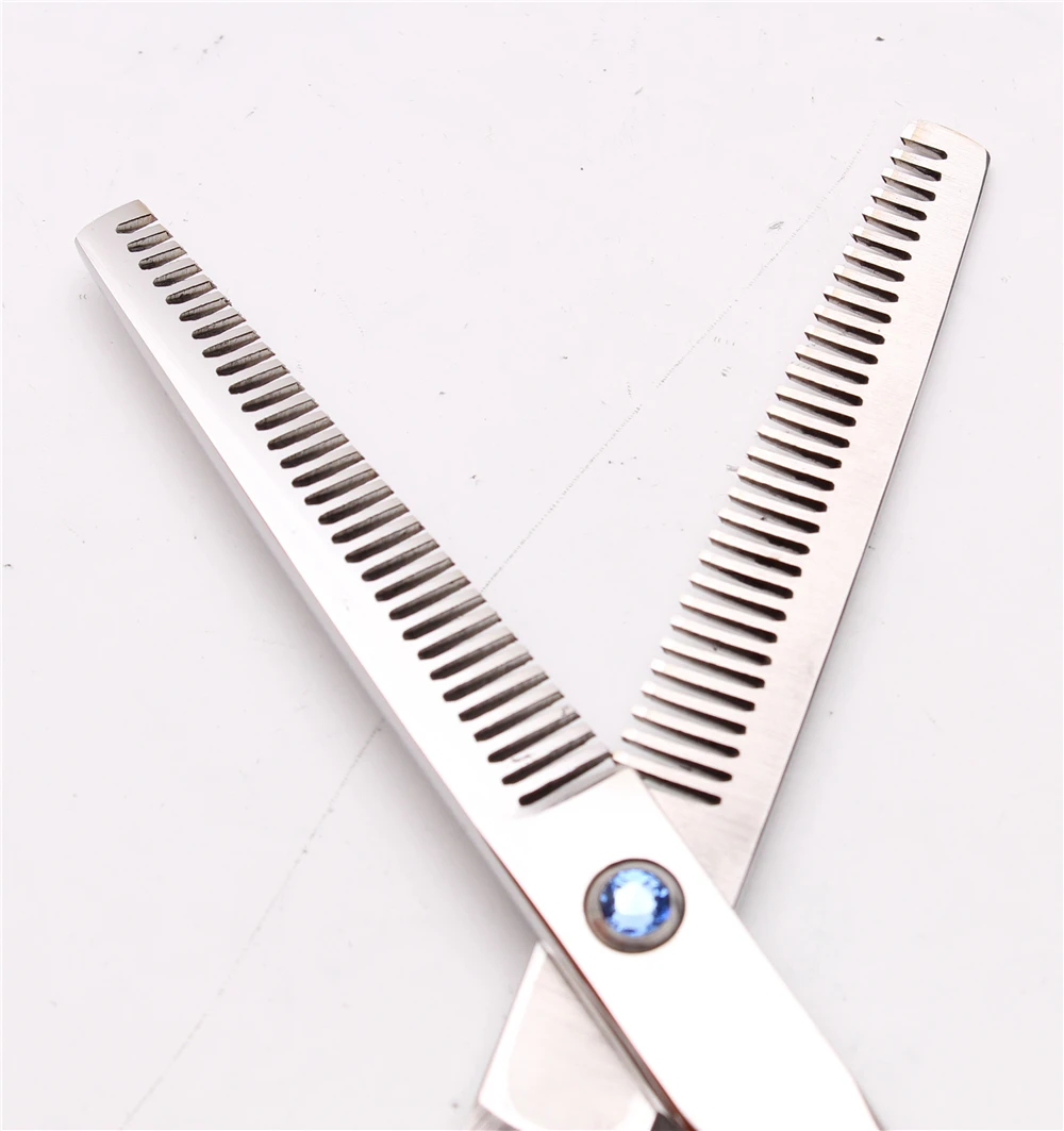 6Inch JP 440C Customize Logo Hair Scissors Professional Hairdressing Thinning Shears Double Side Teeth 15% Rate C2001 | Красота и