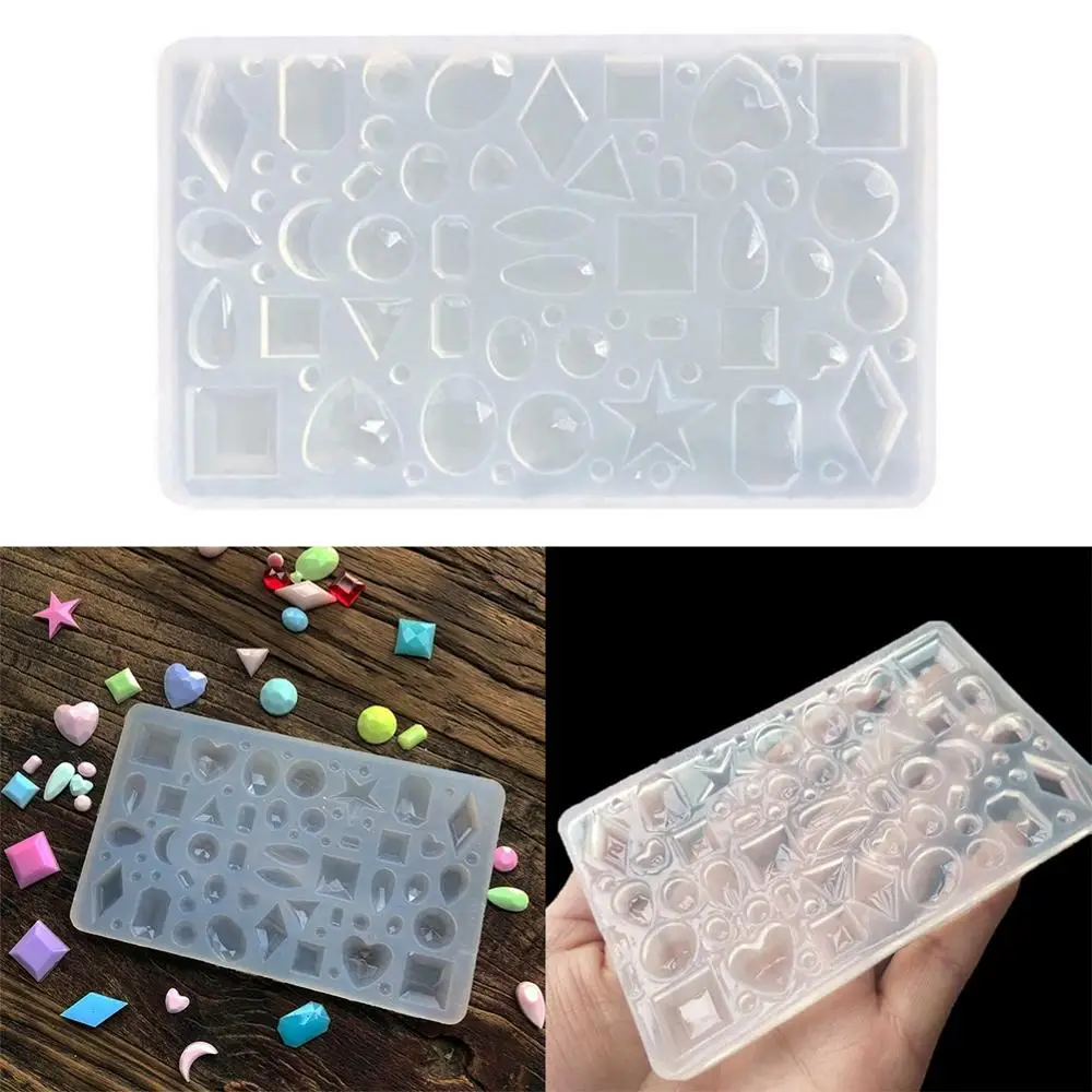 DIY Ручная прессформа кристальная эпоксидная силиконовая форма Любовь Геометрия