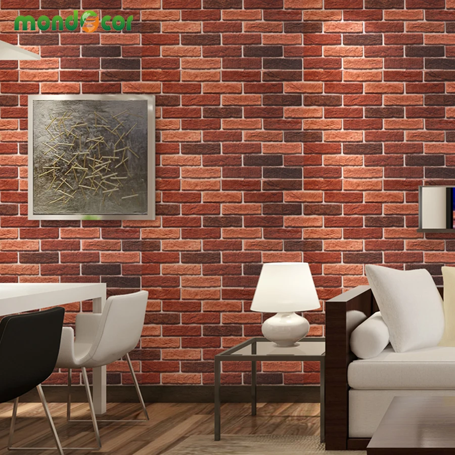 3D самоклеющиеся обои в рулоне для кухни, ванной комнаты, ПВХ, водонепроницаемые кирпичные обои для гостиной, ТВ, фон для спальни, Настенный декор