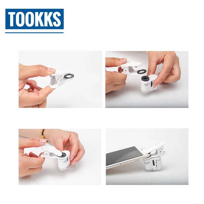 60X Мини увеличительное стекло высокой четкости микроскоп для ремонта мобильного