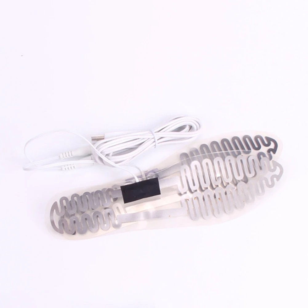 1 парные стельки электрическая грелка для ног ботинки лыжные USB зимняя обувь