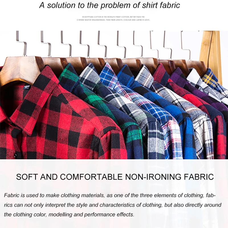 2018 новый мужской плед с длинными рукавами Повседневные рубашки фланель Slim Fit