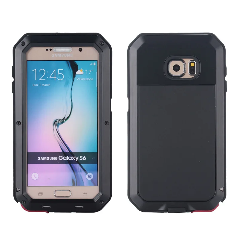 Водонепроницаемый металлический чехол с защитой от грязи для Sumsung S5 S6 S7 s8 S9 PLUS S10