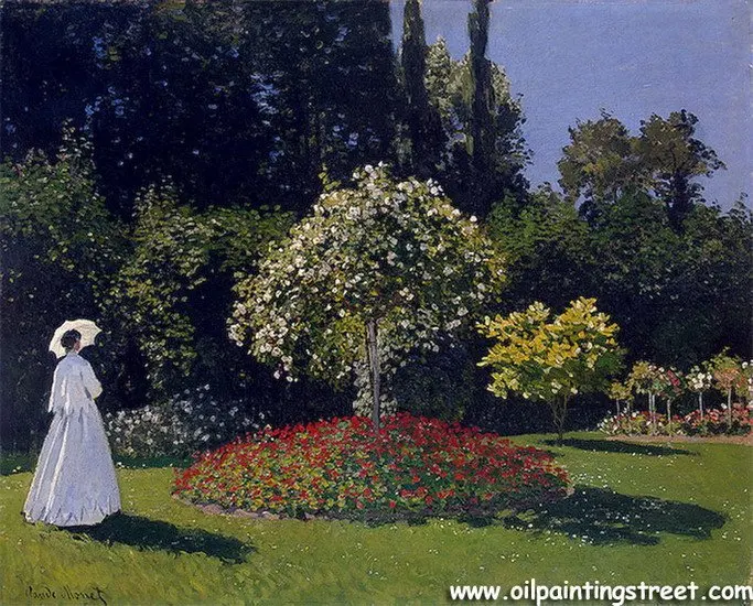 Картина маслом Размножение на льняном холсте Marguerite leadre в саду от Клода | Рисование и каллиграфия -547535826