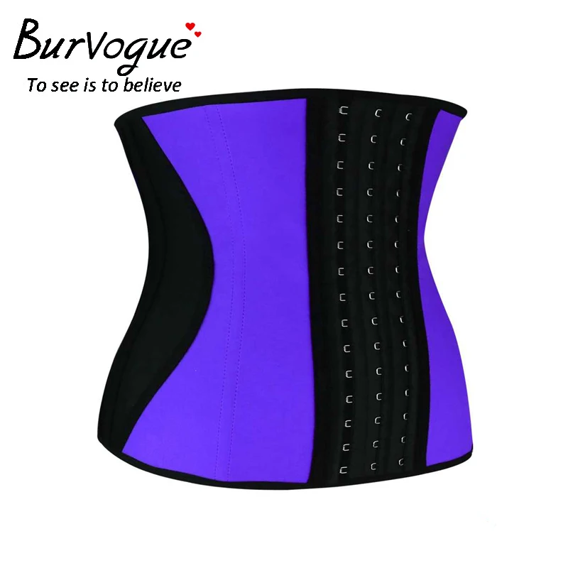 Латексный корсет для похудения Burvogue корсеты контроля талии Женский под грудь со
