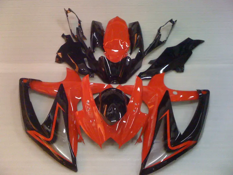 Комплект обтекателей под давлением для GSXR600 750 K8 08 09 GSXR 600 GSXR750 2008 2009 красный