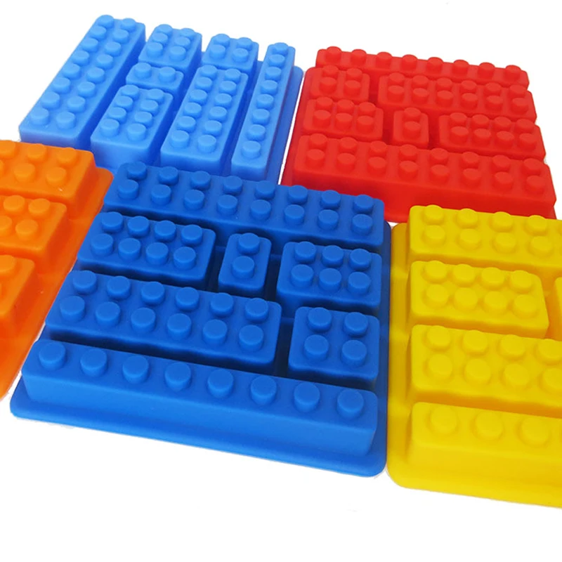 Популярные силиконовые LEGO Кирпич Стиль квадратная форма для льда шоколада