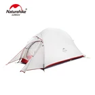 Палатка Naturehike Cloud Up туристическая ультралегкая, 210T20D, силиконовая, двухслойная, на 1-3 человек