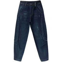 boyfriend jeans high waist harem pants women trousers casual plus size loose denim pants