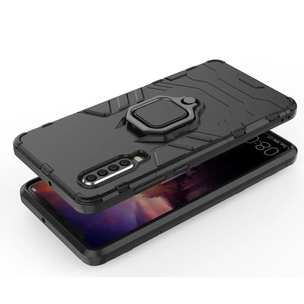 Роскошный защитный чехол для автомобиля с магнитным кольцом Huawei Mate 10 20 Lite P20 P30 Pro P