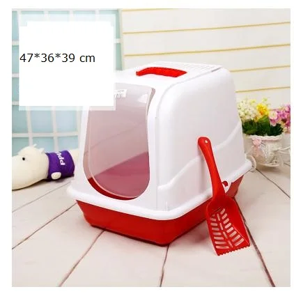 Полностью закрытый кошачий песочный умывальник Размер ванной: 47*36*39 см|cat bathroom|sand