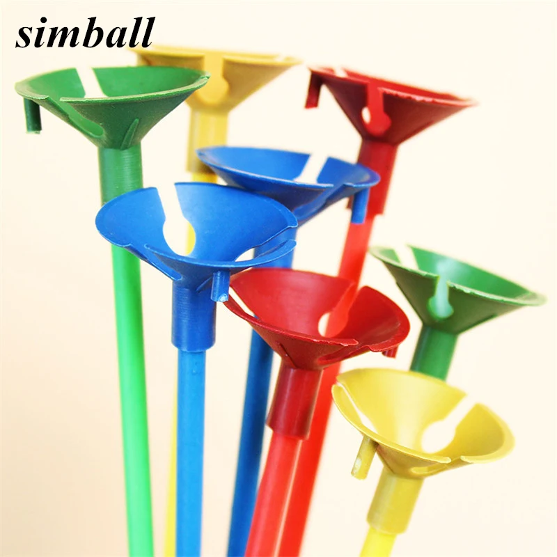 20 компл./лот 40 см латексные воздушные шары из антипригарной красочной стержни ПВХ