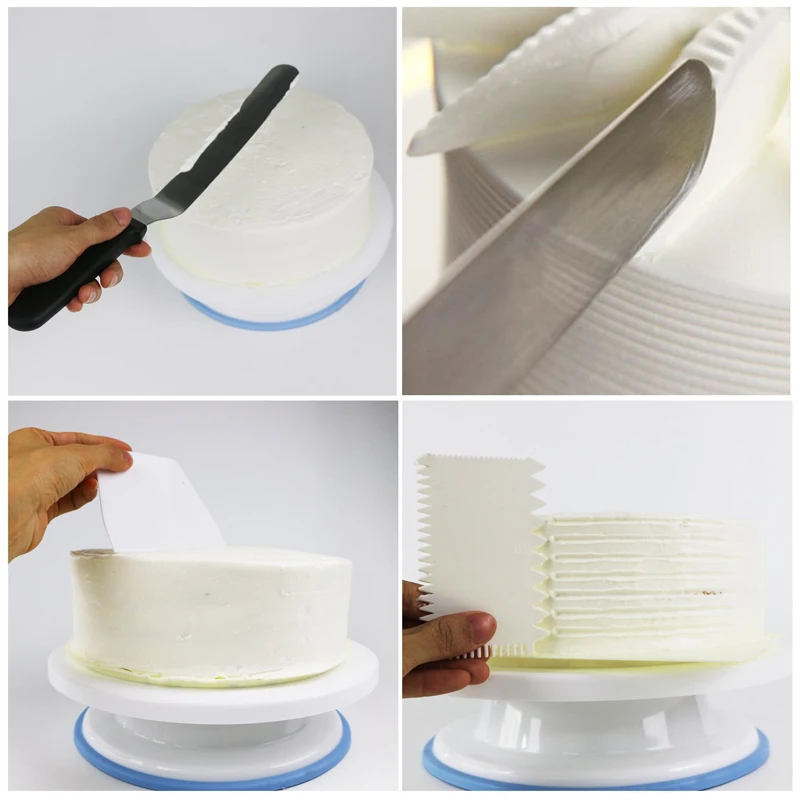 10 дюймов пластиковый поворотный стол для торта DIY инструмент выпечки печенья