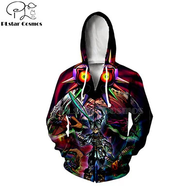zip hoodies Осень Зима повседневные 3d толстовки/свитшоты с длинным рукавом Легенда о Зельде: дыхание диких ссылку Косплей унисекс-6 - Цвет: zip hoodies