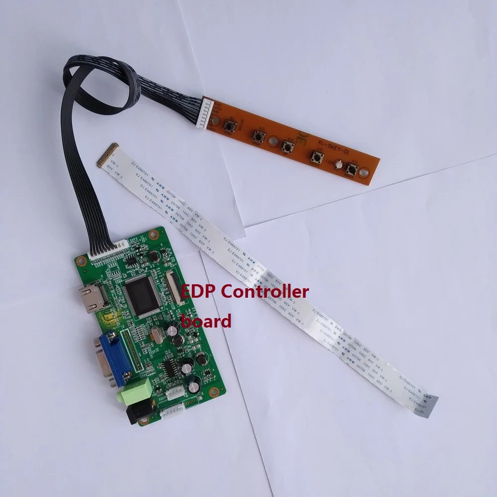 

for N156BGN-E43 40Pin KIT VGA HDMI 15.6" DIY EDP LED monitor SCREEN display 1366X768 Controller board LCD DRIVER