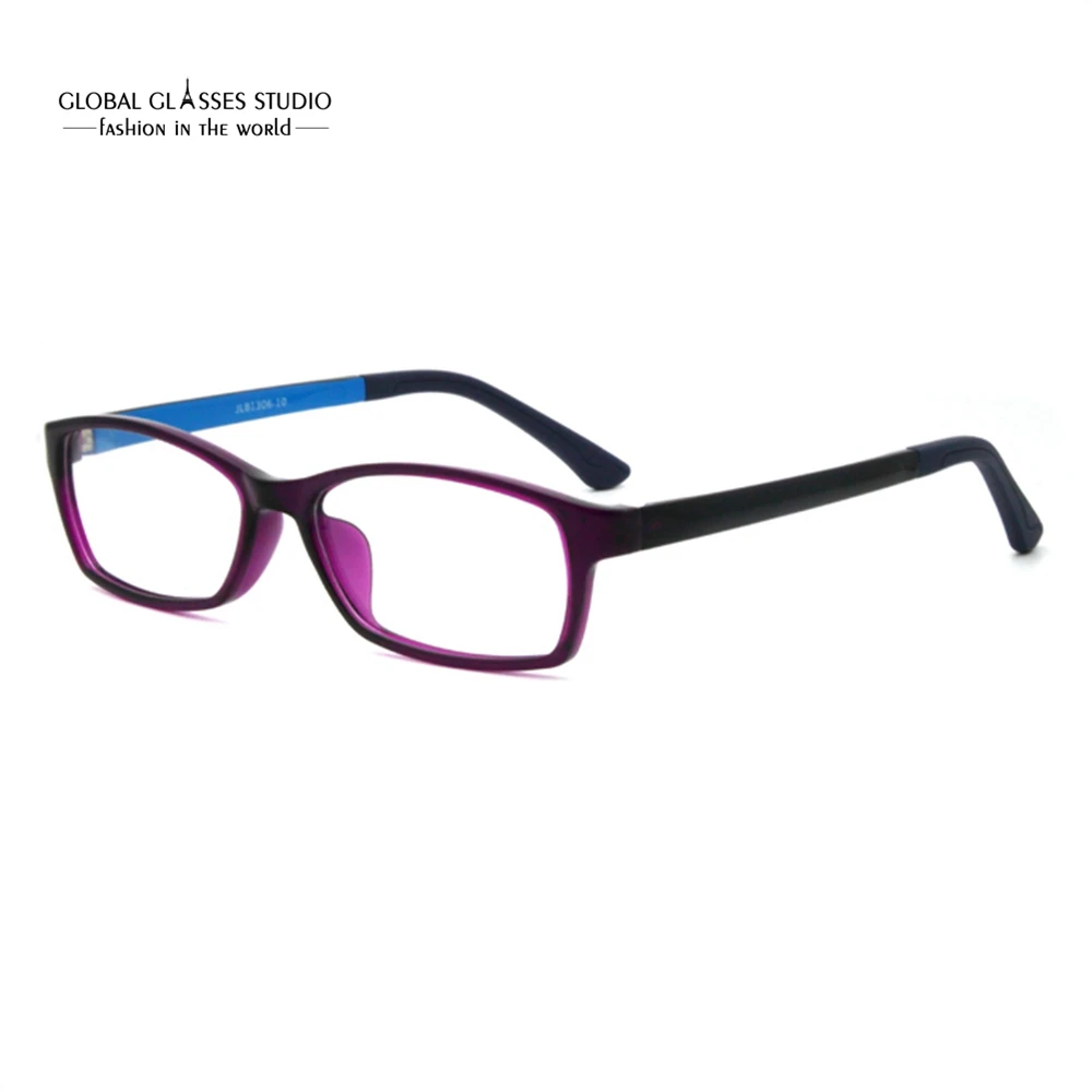 

New Men Women Dark Purple Color TR90 Eyeglasses JLB1306-10