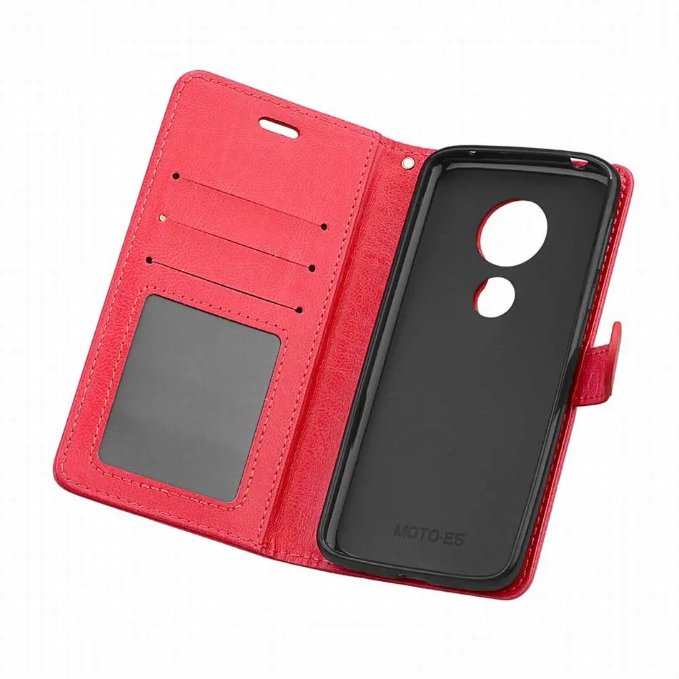 Простой чехол для телефона, Одноцветный чехол для Motorola Moto P30 Note E5 G6 Play G7 Plus One power Book, кожаный чехол с подставкой P08G
