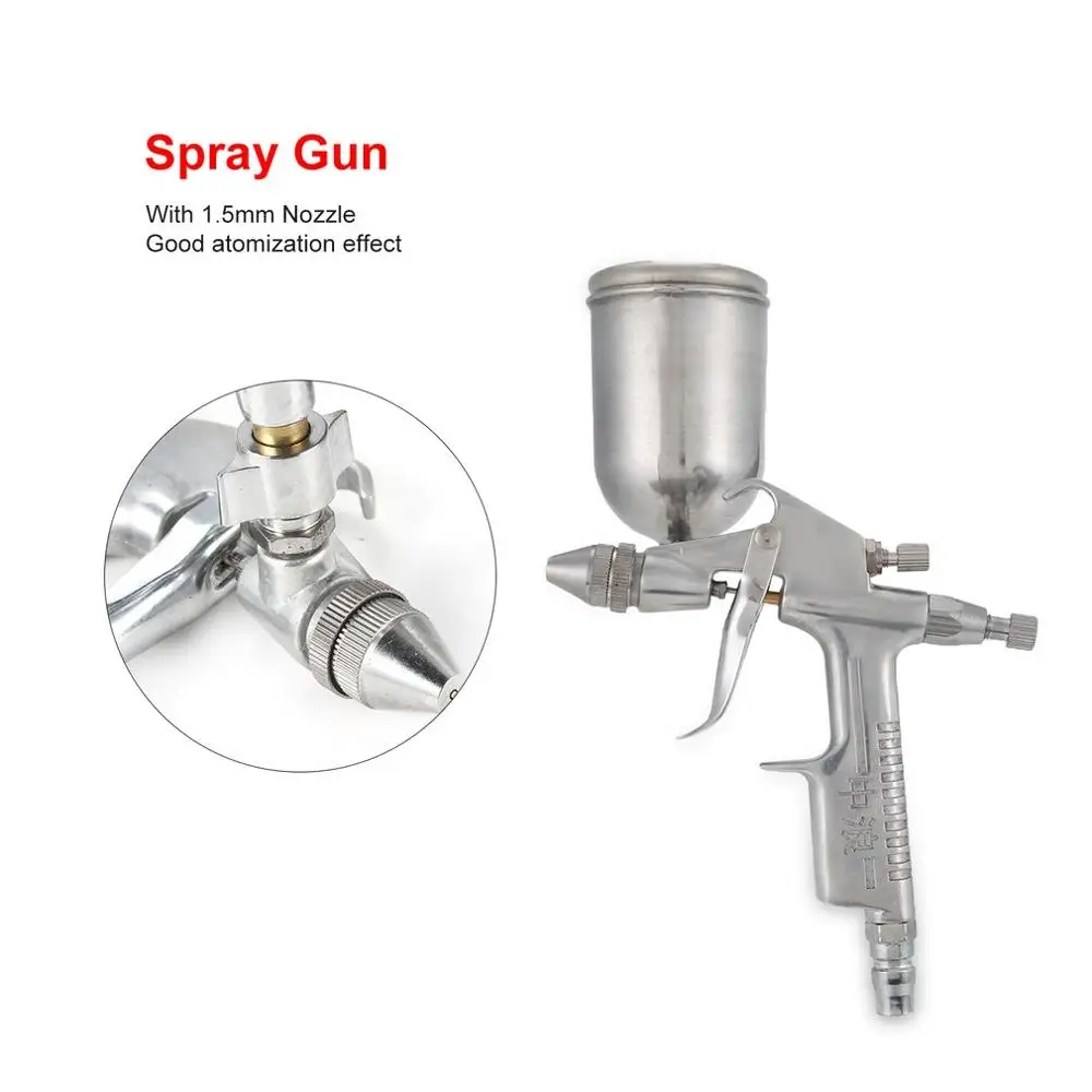 

K3 Air Painter Spray Gun Pneumatic 0.5mm Nozzle 150ML Airbrush Sprayer Painting Atomizer Tool With Hopper For Painting Cars